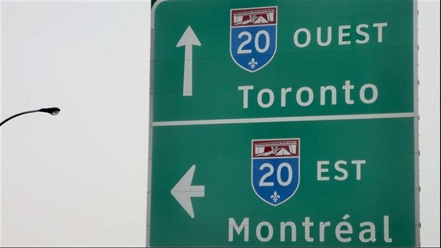Fermeture de l'autoroute 20 en direction ouest à Vaudreuil-Dorion 