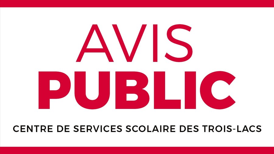 Avis public : Règlement relatif aux règles de fonctionnement du conseil d'administation