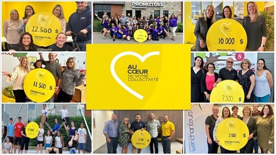Promutuel remet 75 000 $ à des organismes de Vaudreuil-Soulanges