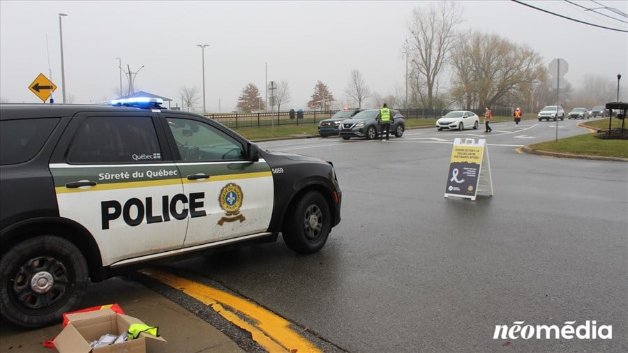 La Sûreté du Québec se déploie dans Vaudreuil-Soulanges