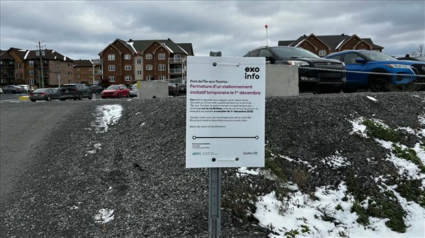 Fermeture du stationnement incitatif à Vaudreuil-Dorion