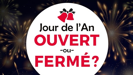 Ouvert ou fermé le 1er janvier ?