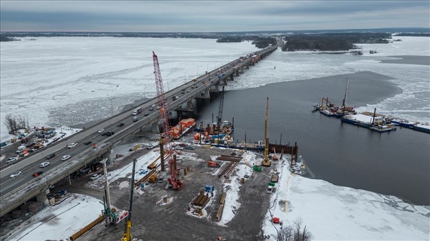Pont de l'Île-aux-Tourtes: changement de configuration temporaire 