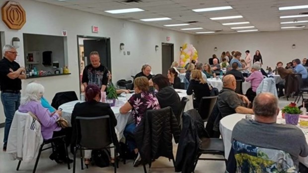 A fundraising dinner at Les Cèdres in April 