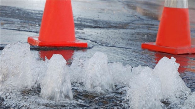 Coupure d'eau sur la rue Edgar-Séguin à Rigaud 
