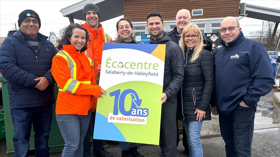 L'Écocentre de Salaberry-de-Valleyfield fête ses 10 ans