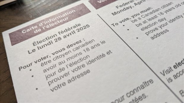 ÉLECTIONS 2025: C'est jour de vote ce lundi au Canada et dans la région du Suroît 