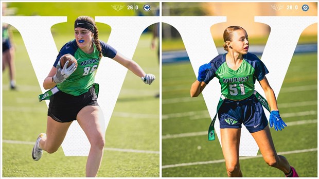 Deux blanchissages du Collège Bourget en flag-football 