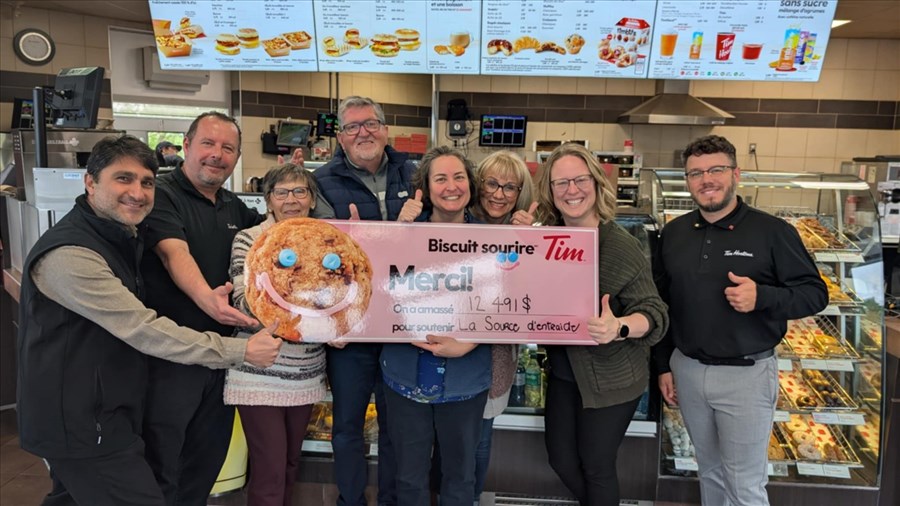 Tim Hortons Saint-Lazare soutient la Source d’Entraide par sa campagne annuelle