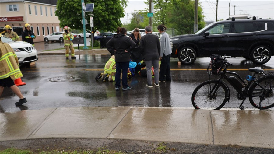 Un cycliste impliqué dans une collision à Salaberry-de-Valleyfield 