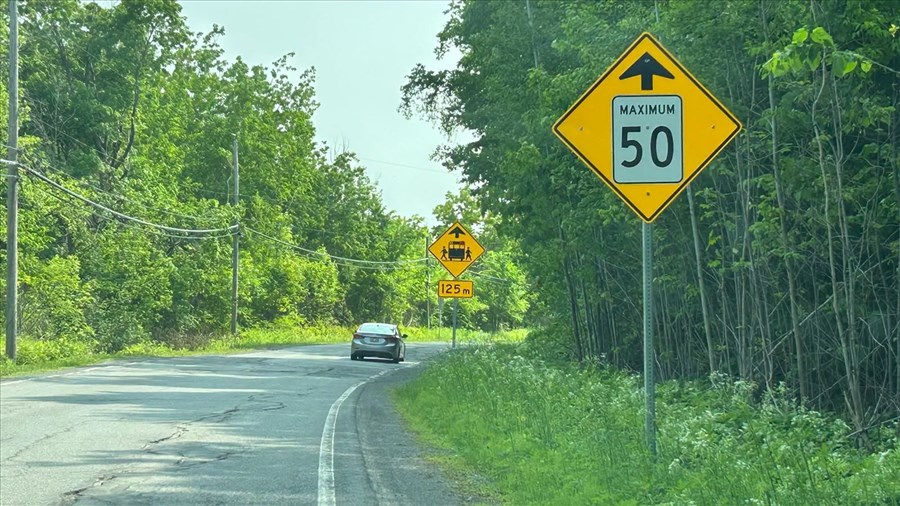 Nouvelle limite de vitesse prolongée à Rigaud pour améliorer la sécurité