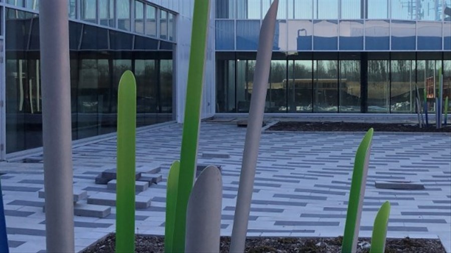 Le chantier de l'école secondaire de la Baie-St-François avance bien 