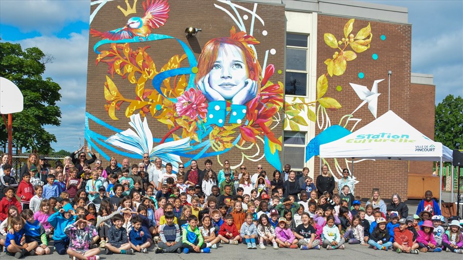 La Ville de Pincourt dévoile la murale Rêver Grand 