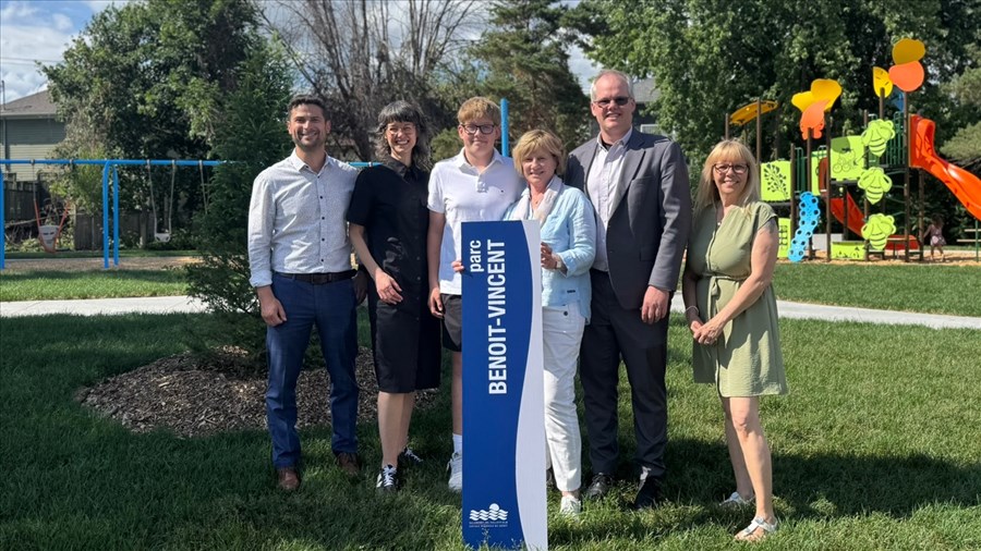 Inauguration du nouveau parc Benoit-Vincent à Salaberry-de-Valleyfield