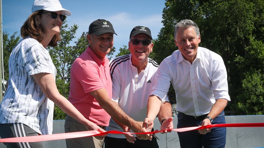 Des nouveaux terrains de pickleball aménagés à Vaudreuil-sur-le-Lac 