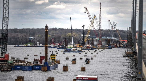 Pont de l’Île-aux-Tourtes: le chantier avance