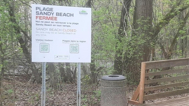 Fermeture de Sandy Beach : la Ville de Hudson rappelle les règles