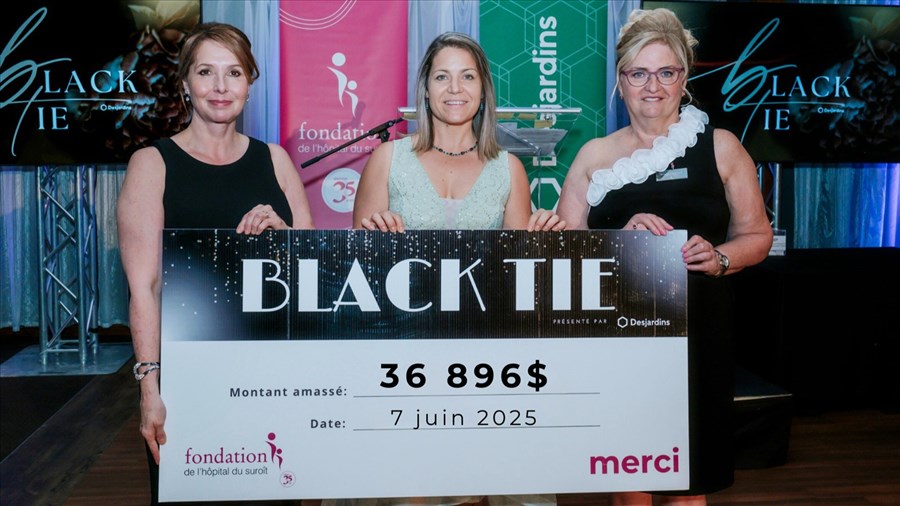 Black Tie 2024 : près de 37 000 $ pour l’Hôpital du Suroît
