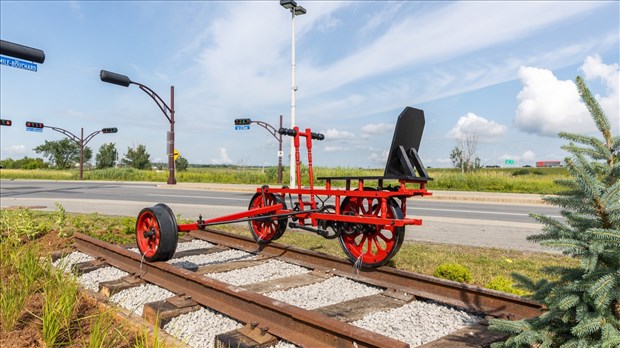 Une draisine restaurée pour rappeler le passé ferroviaire de Vaudreuil-Dorion