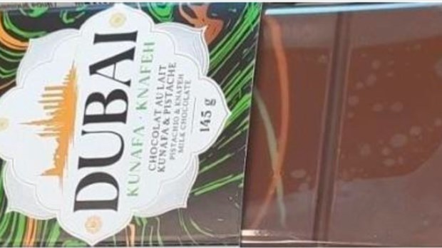 Rappel de chocolat de la marque Dubai 