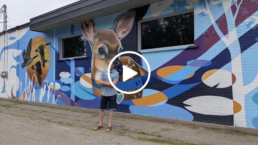 L'artiste-peintre Claude Thivierge est fier d'embellir sa communauté 
