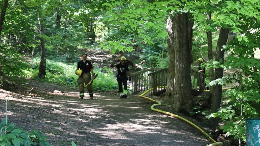 Un feu rapidement éteint dans la montagne de Rigaud