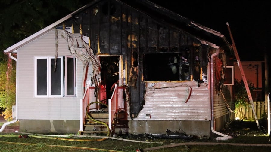 Un incendie majeur a occupé les sapeurs de Salaberry-de-Valleyfield 