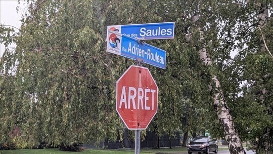 Entrave sur la rue des Saules à Les Coteaux ce vendredi 