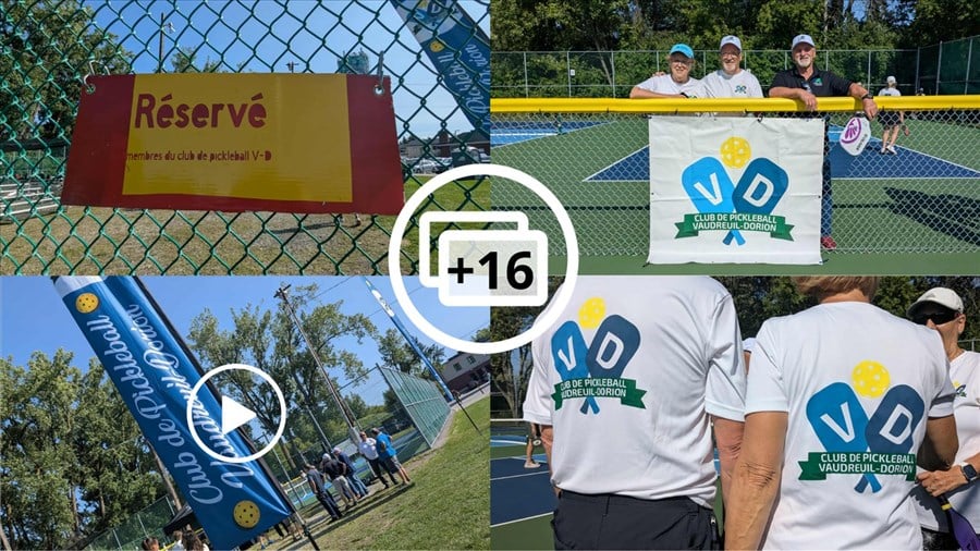 EN VIDÉO | Des nouveaux terrains de pickleball inaugurés à Vaudreuil-Dorion 