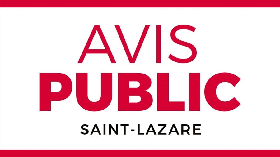 Avis public du dépôt du rôle triennal d'évaluation foncière (2025-2027, an 2)
