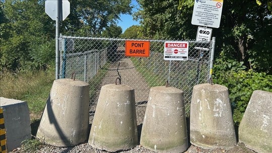 EXO ferme un pont jugé non sécuritaire à Rigaud