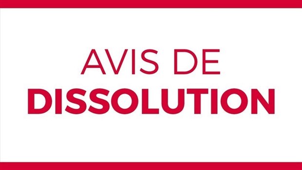Avis de dissolution: Mouvement d'Expression Artistique Libre
