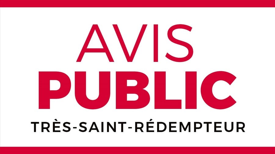 AVIS PUBLIC – Dépôt du rôle d’évaluation de l’année 2026