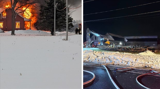 Une maison en travaux est détruite par les flammes 