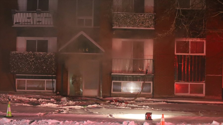 Les sapeurs de Vaudreuil-Dorion en renfort à Salaberry-de-Valleyfield 