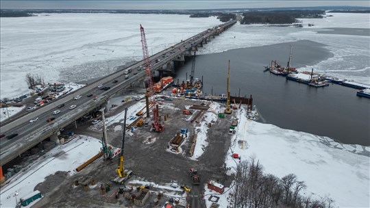 Pont de l'Île-aux-Tourtes: le point sur les travaux de marquage 