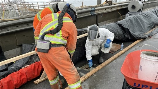 D'importants travaux achevés sur l'actuel pont de l'Île-aux-Tourtes 