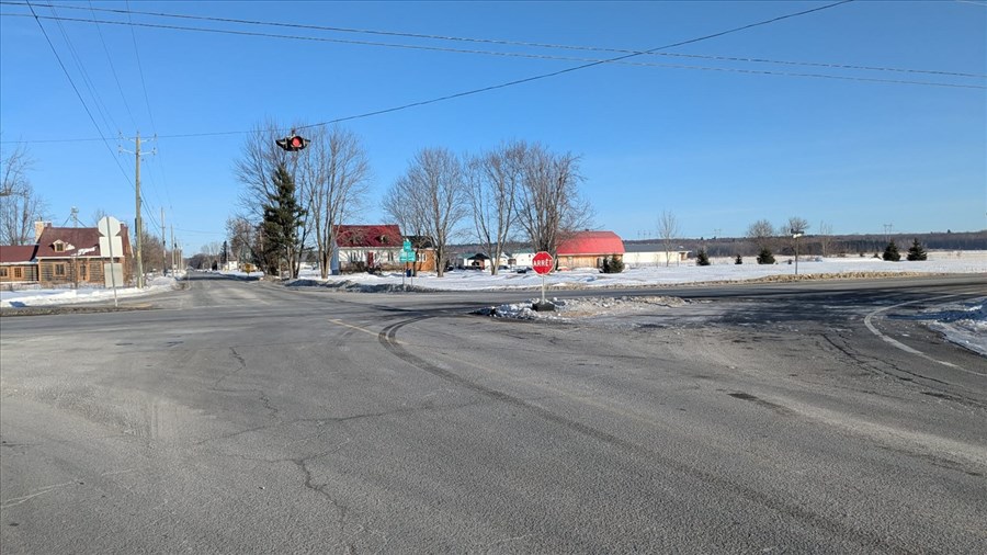 Collision entre deux véhicules à Saint-Clet