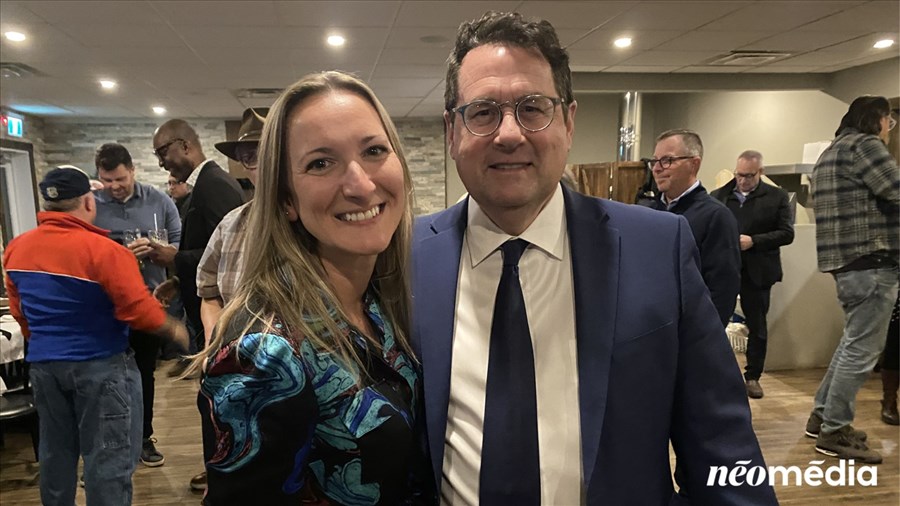 Bernard Drainville était de passage dans la région vendredi soir