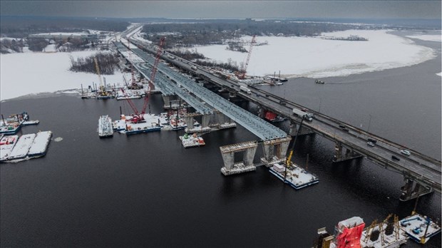 Annulation de l'entrave nocturne prévue sur le pont de l'Île-aux-Tourtes