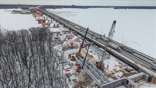 Fermeture du pont de l’Île-aux-Tourtes en direction de Montréal