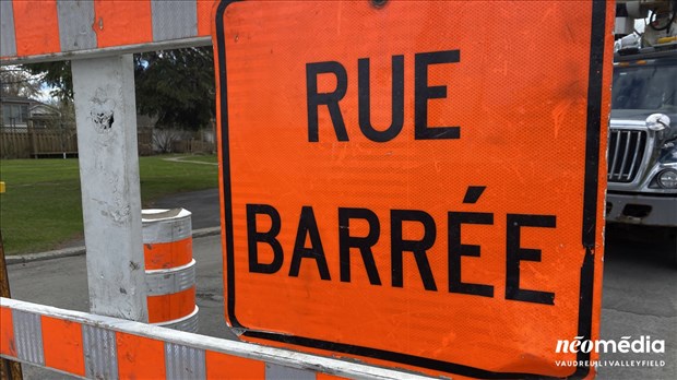 Entrave majeure sur la rue Émile-Bouchard à Vaudreuil-Dorion