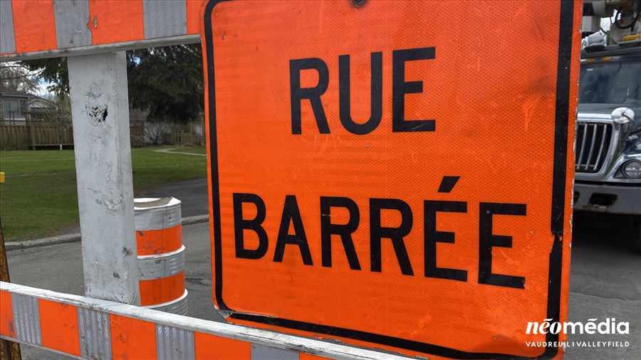 Entrave majeur sur la rue Émile-Bouchard à Vaudreuil-Dorion