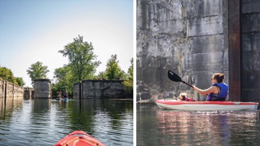 Découvrir et s'instruire sur le Canal de Soulanges en kayak