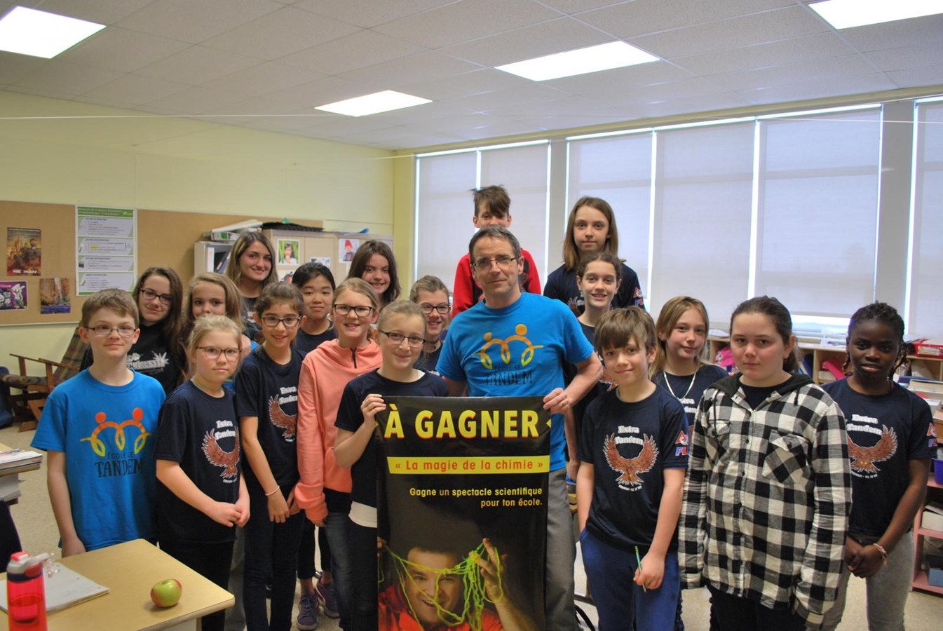Une école de Jonquière gagne un spectacle scientifique avec Yannick