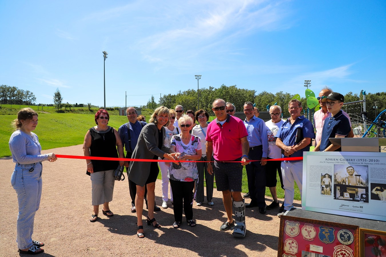 Le parc Adrien-Gilbert inauguré officiellement à La Baie | Saguenay-Lac-St-Jean - Vimarsana News