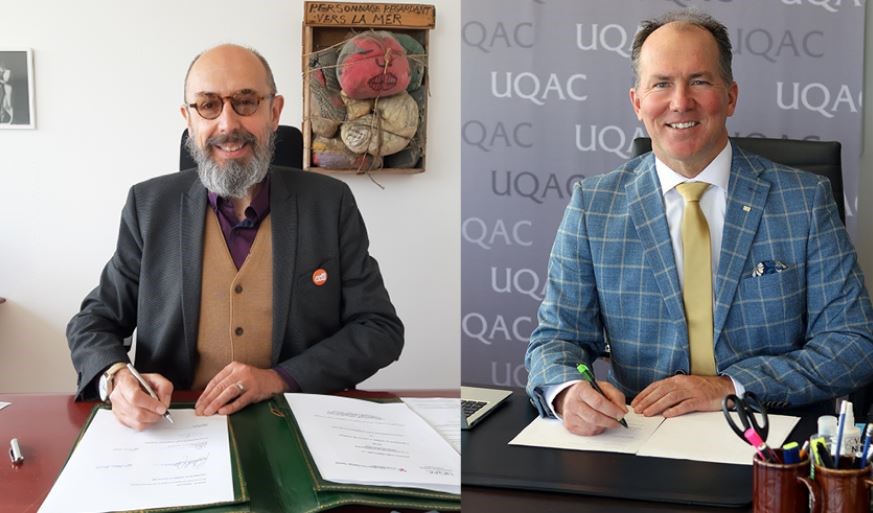 L’UQAC conclut une première entente de partenariat avec une école d’art française