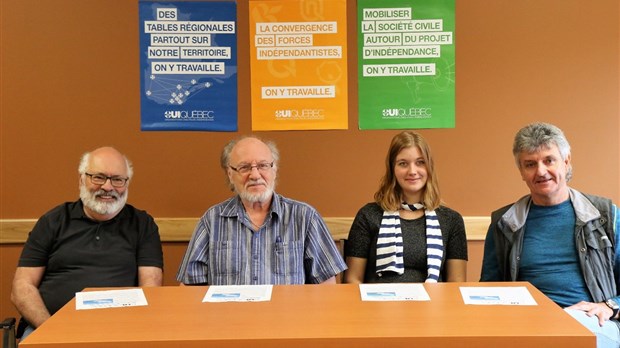 Arrêt à Salaberry-de-Valleyfield pour le OUI Québec 