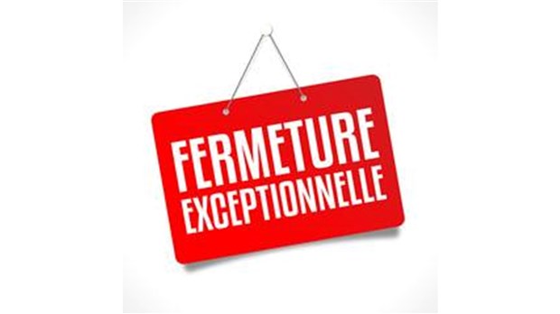 Le CPA Valleyfield annule ses activités prévues aujourd'hui