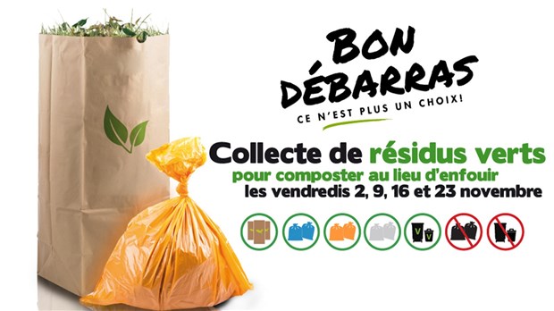 Collecte porte-à-porte automnale : 4 dates à Salaberry-de-Valleyfield 
